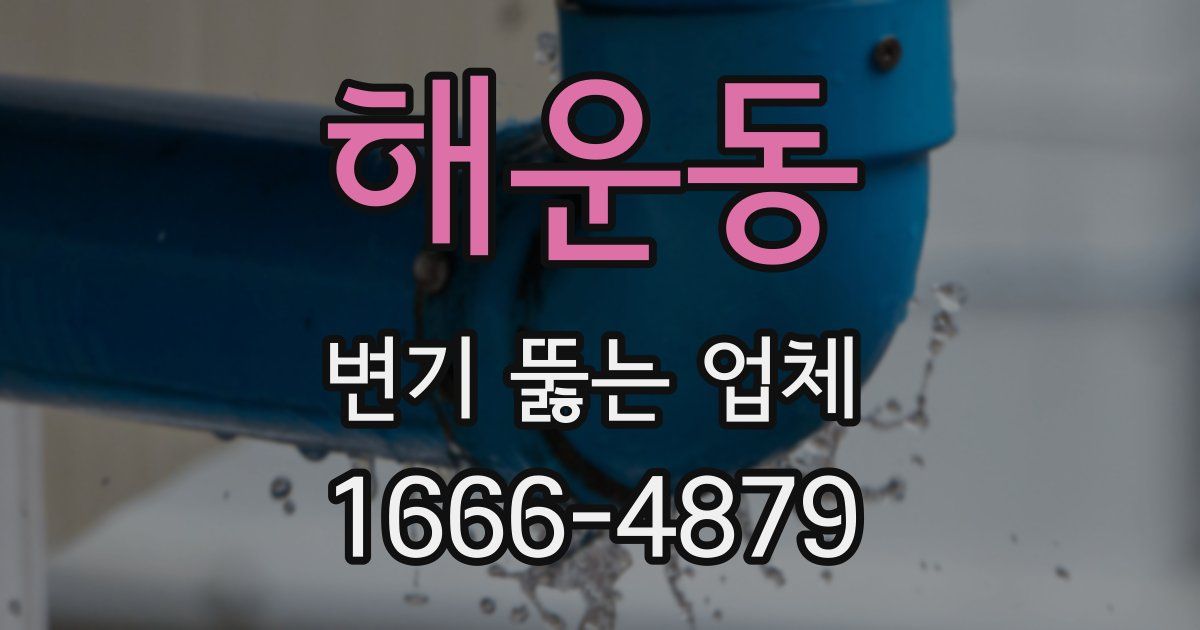 해운동 변기 뚫는 업체