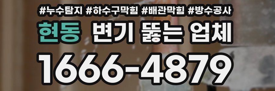 현동 변기 뚫는 업체