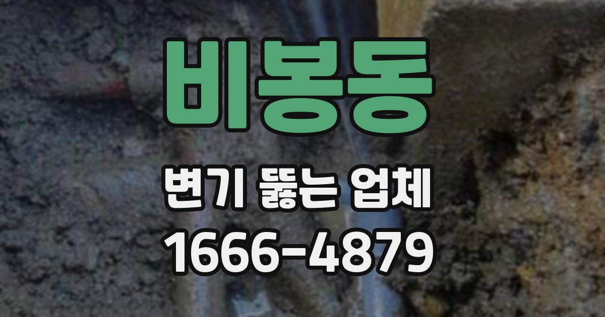 비봉동 변기 뚫는 업체