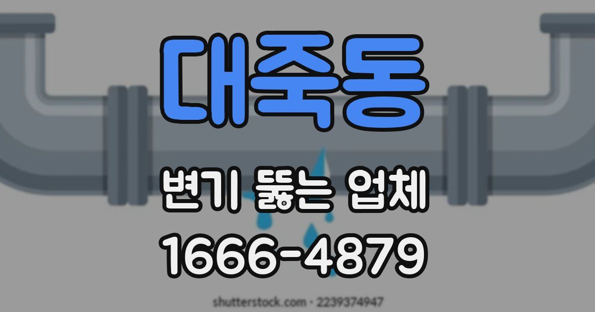 대죽동 변기 뚫는 업체