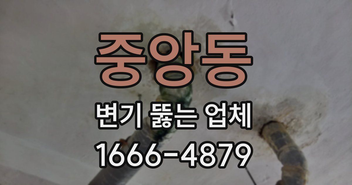 중앙동 변기 뚫는 업체