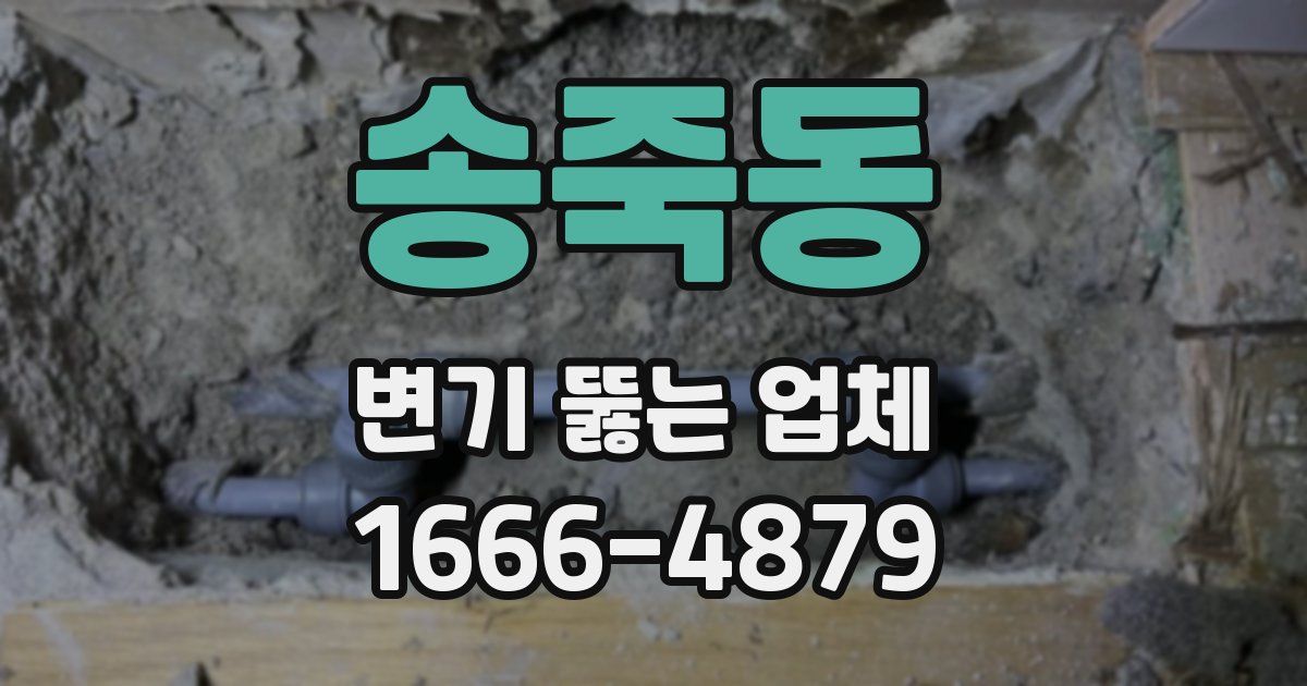 송죽동 변기 뚫는 업체