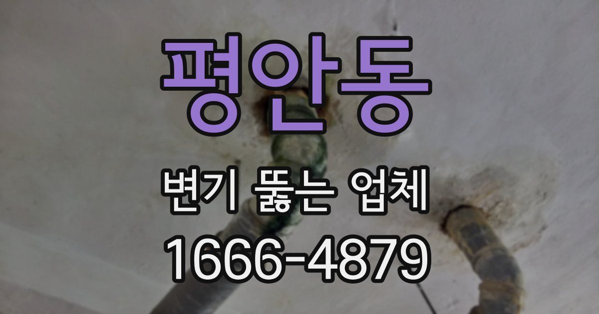 평안동 변기 뚫는 업체