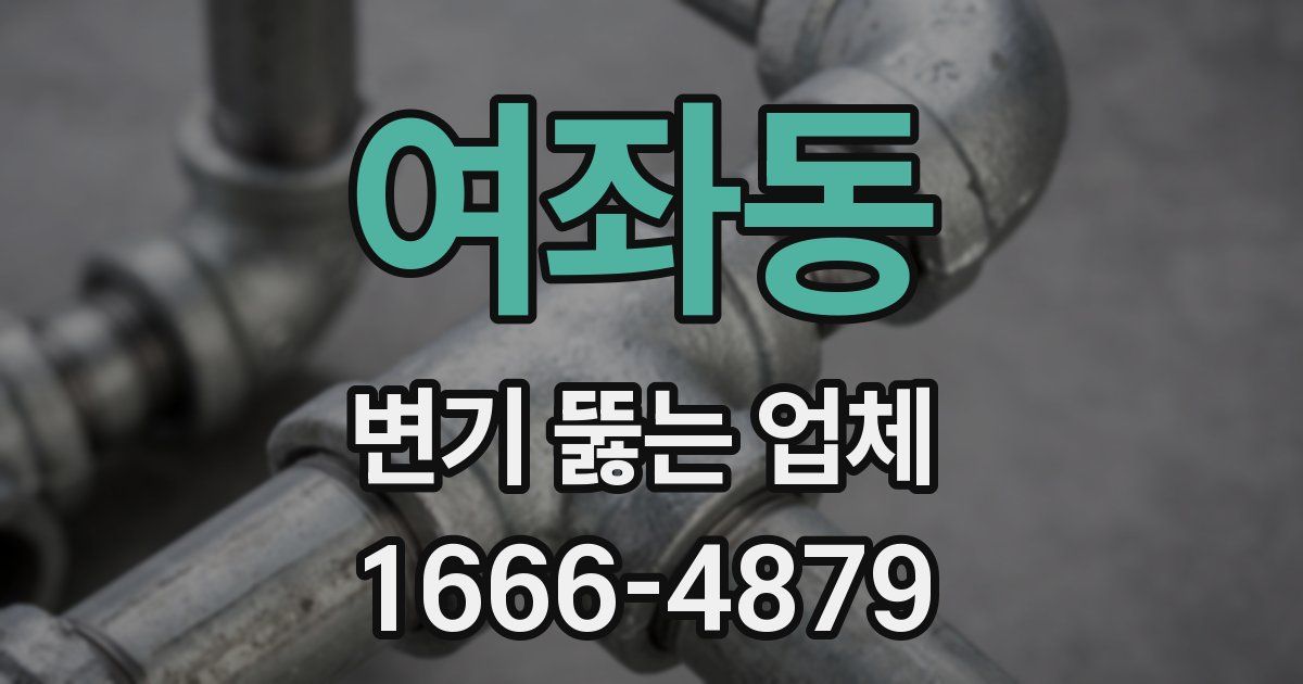 여좌동 변기 뚫는 업체
