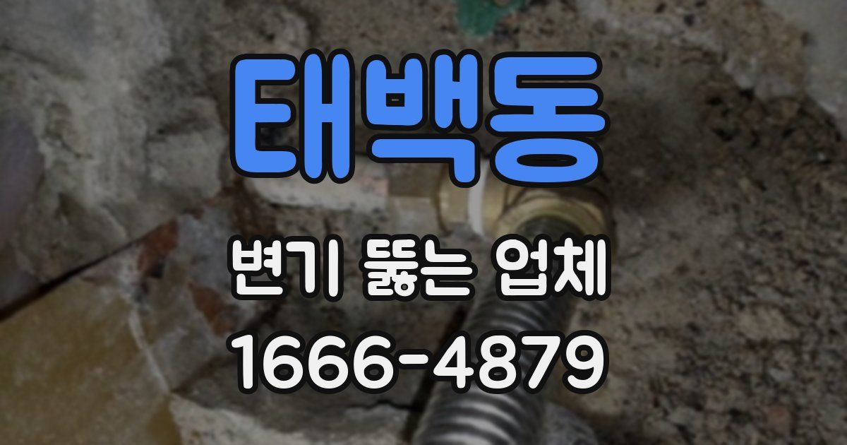 태백동 변기 뚫는 업체