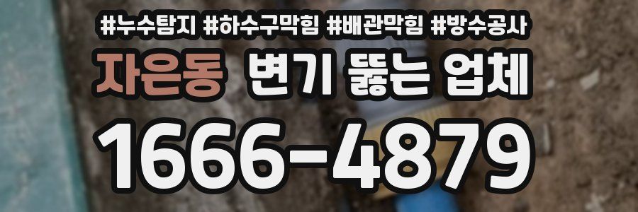 자은동 변기 뚫는 업체