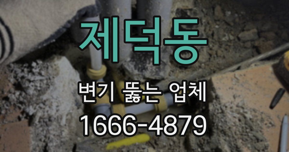 제덕동 변기 뚫는 업체