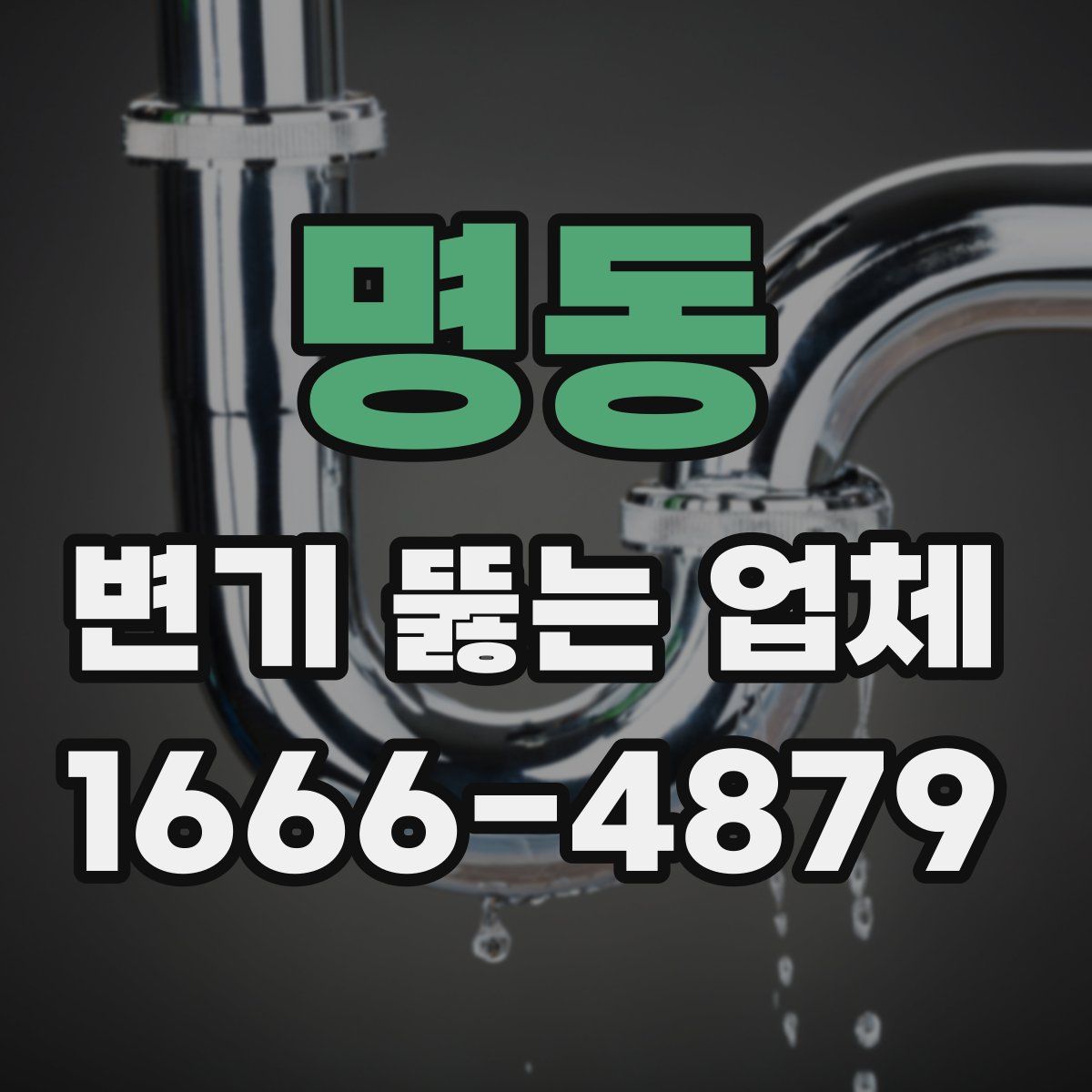 명동 변기 뚫는 업체