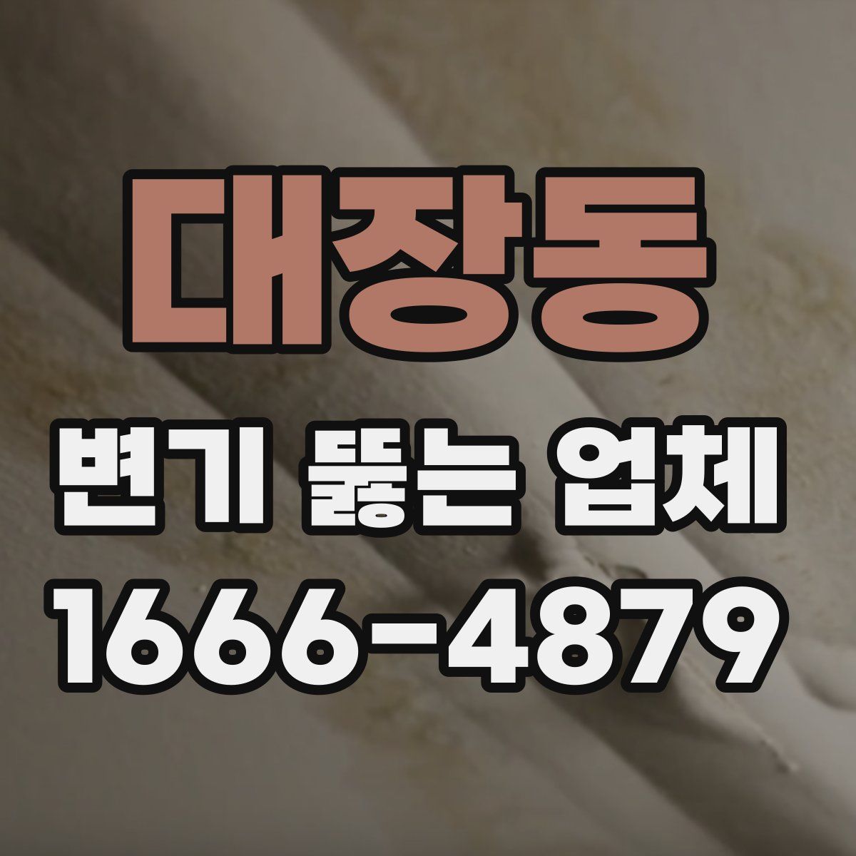 대장동 변기 뚫는 업체