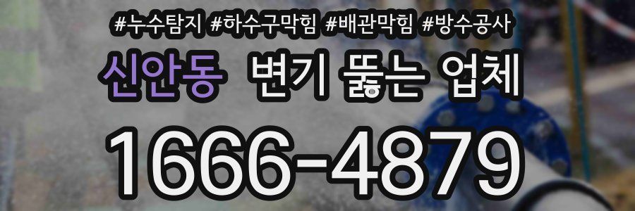 신안동 변기 뚫는 업체