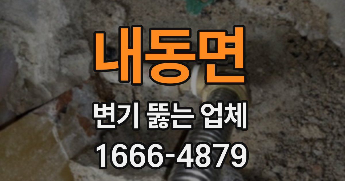 내동면 변기 뚫는 업체