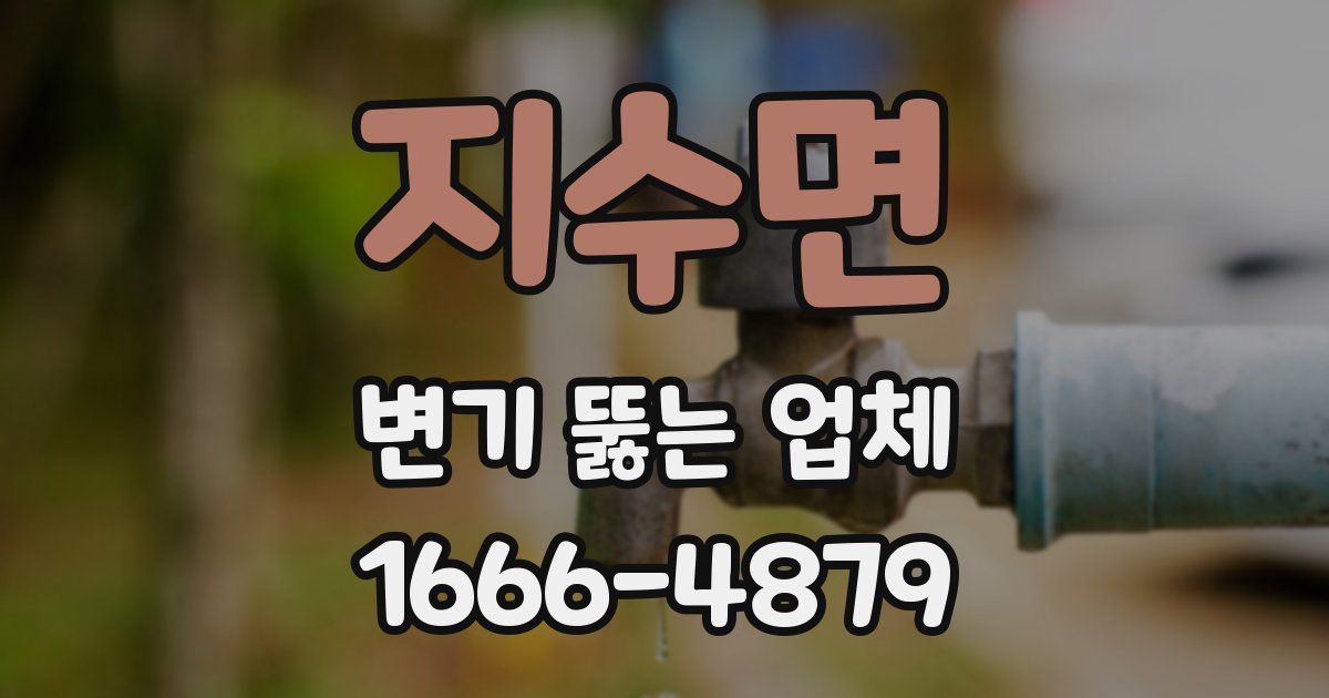 지수면 변기 뚫는 업체