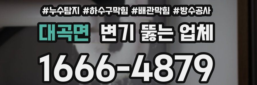 대곡면 변기 뚫는 업체