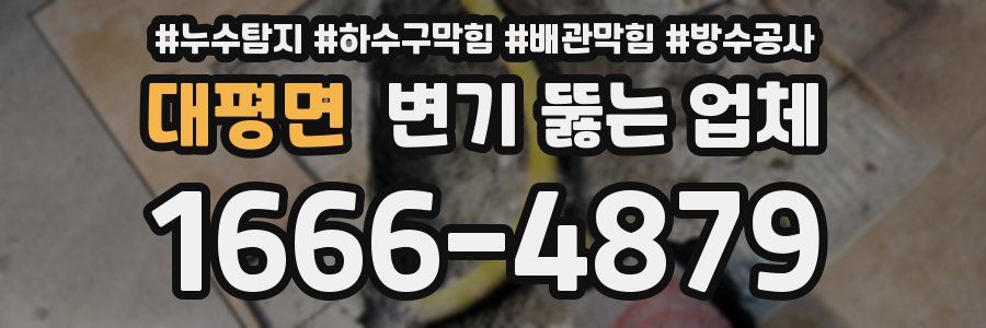 대평면 변기 뚫는 업체