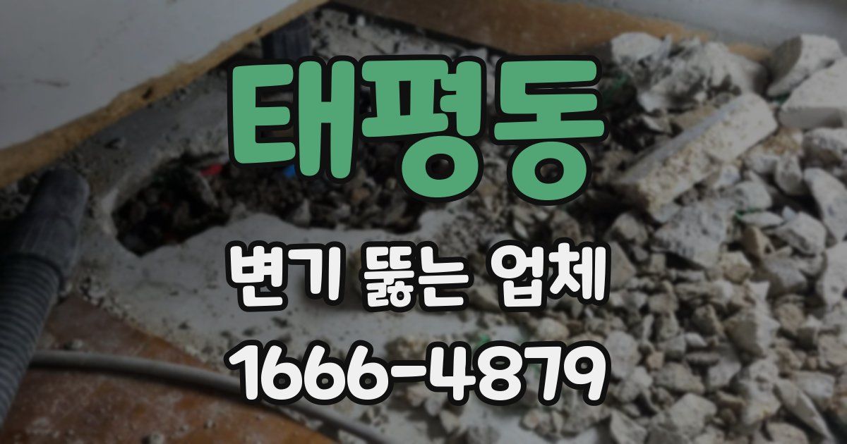 태평동 변기 뚫는 업체