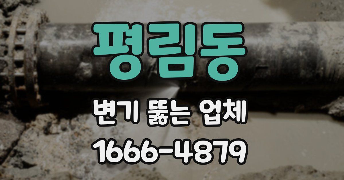평림동 변기 뚫는 업체