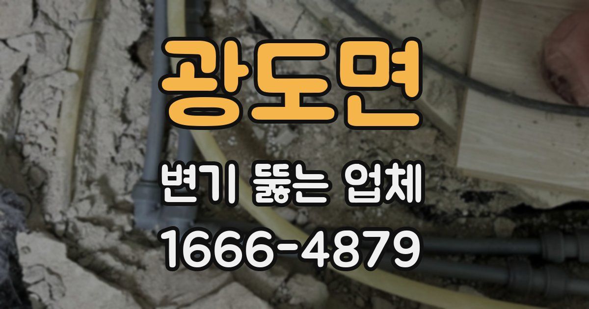 광도면 변기 뚫는 업체