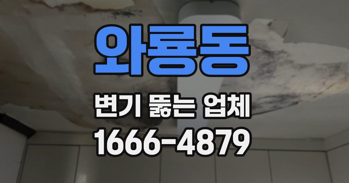 와룡동 변기 뚫는 업체