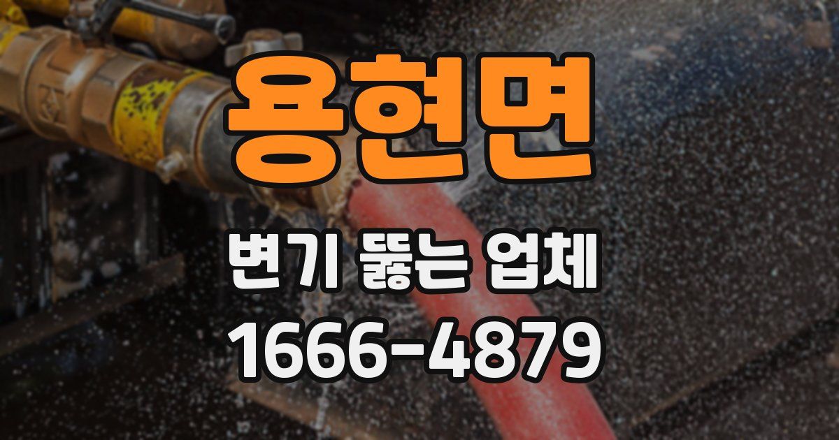 용현면 변기 뚫는 업체