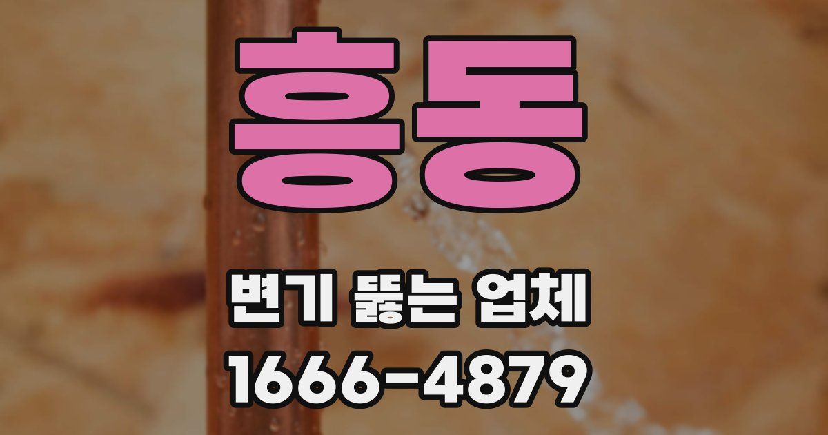 흥동 변기 뚫는 업체