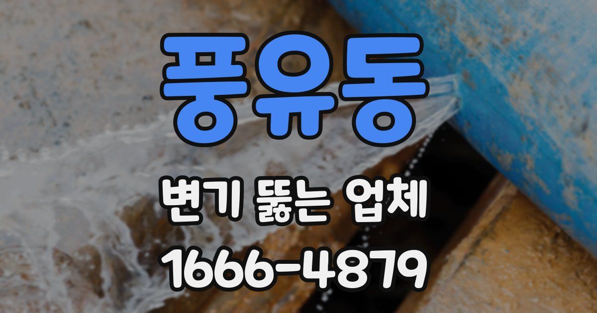 풍유동 변기 뚫는 업체