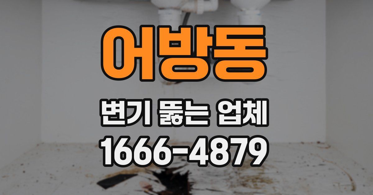 어방동 변기 뚫는 업체