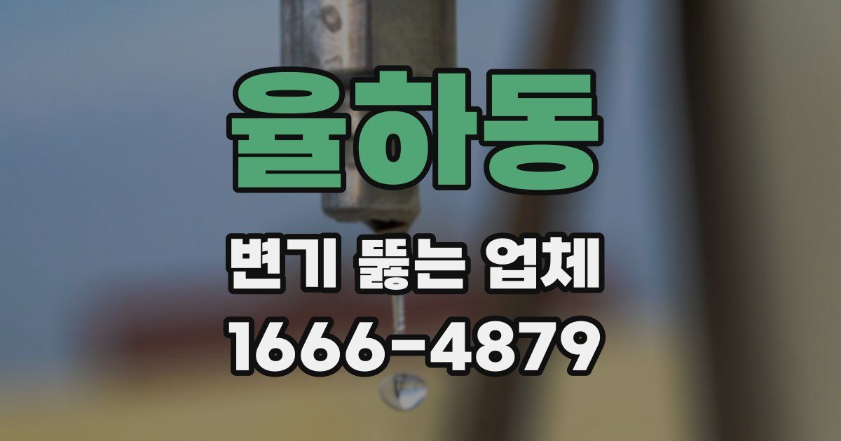 율하동 변기 뚫는 업체
