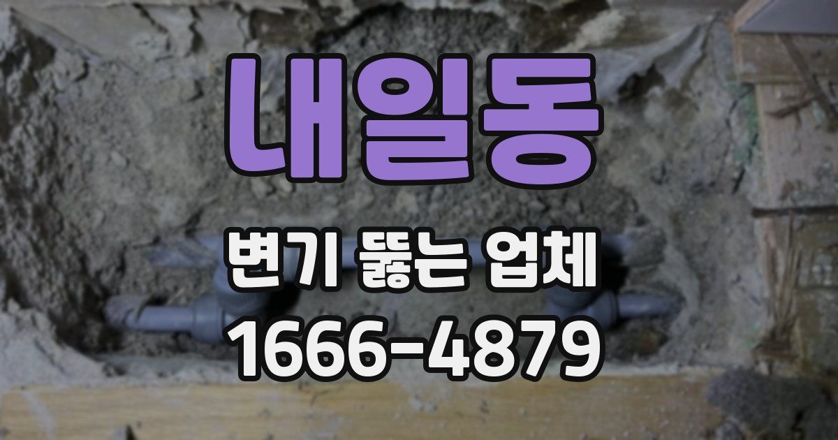 내일동 변기 뚫는 업체