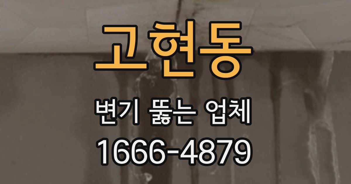 고현동 변기 뚫는 업체
