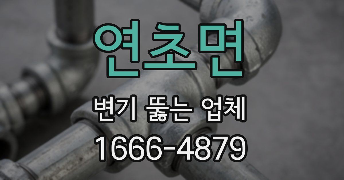 연초면 변기 뚫는 업체