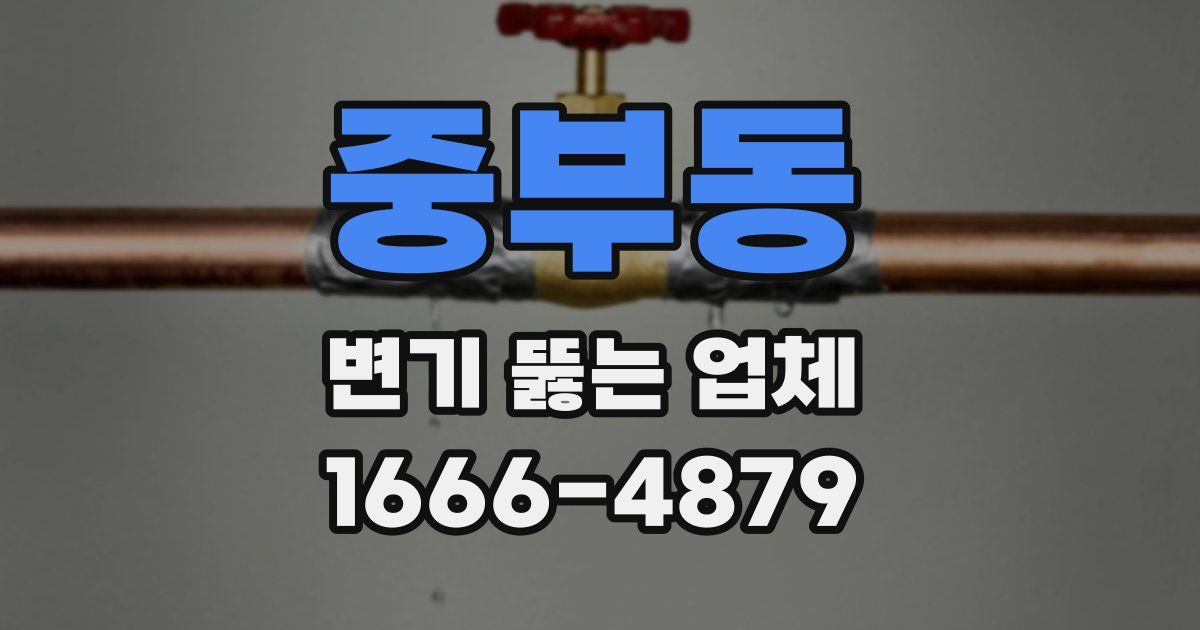 중부동 변기 뚫는 업체