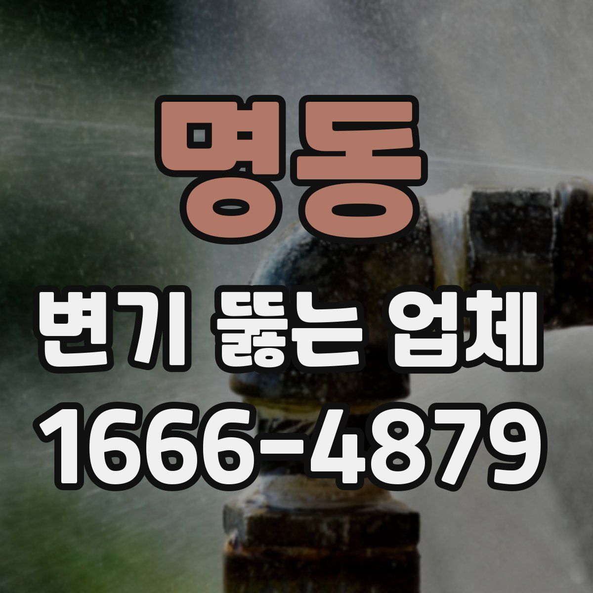 명동 변기 뚫는 업체