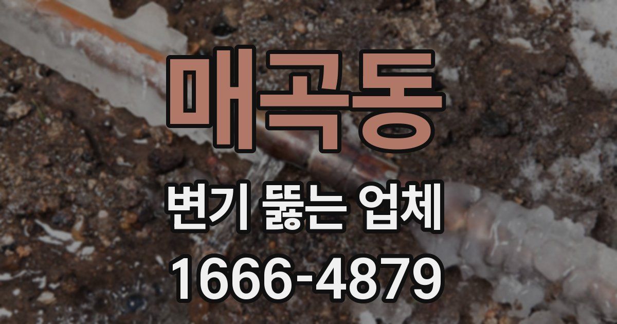 매곡동 변기 뚫는 업체