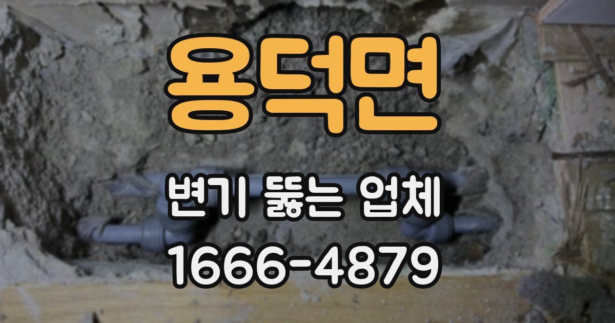 용덕면 변기 뚫는 업체
