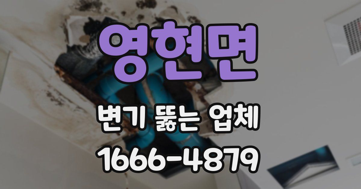 영현면 변기 뚫는 업체