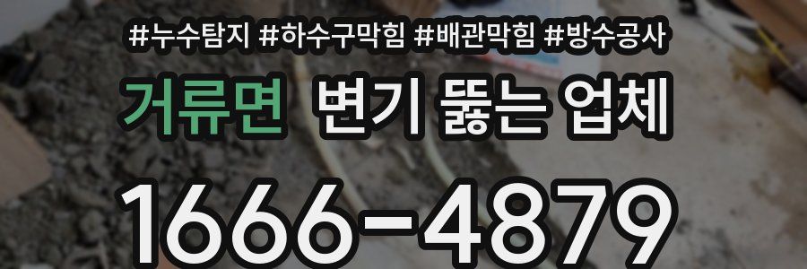 거류면 변기 뚫는 업체