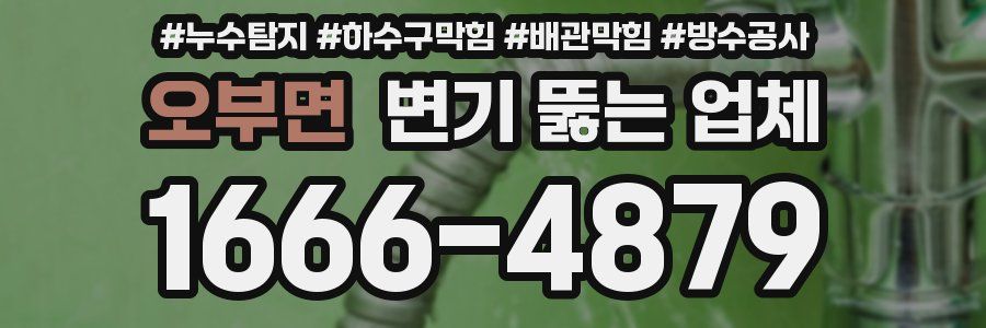 오부면 변기 뚫는 업체