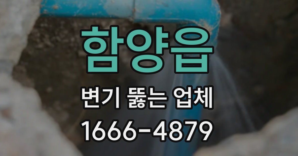 함양읍 변기 뚫는 업체
