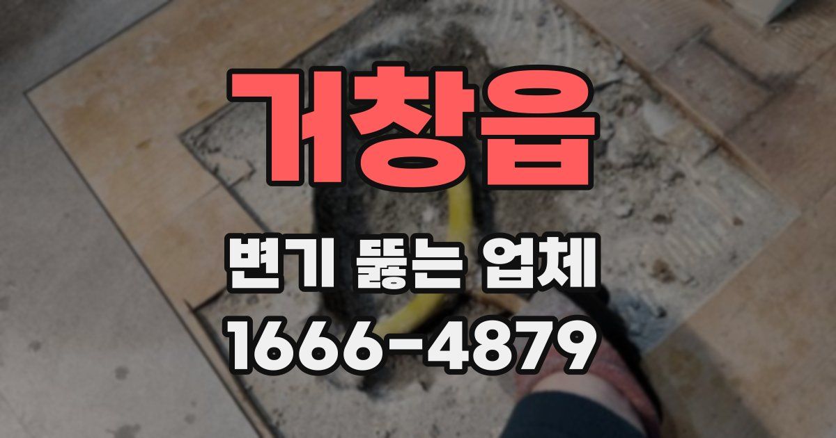 거창읍 변기 뚫는 업체