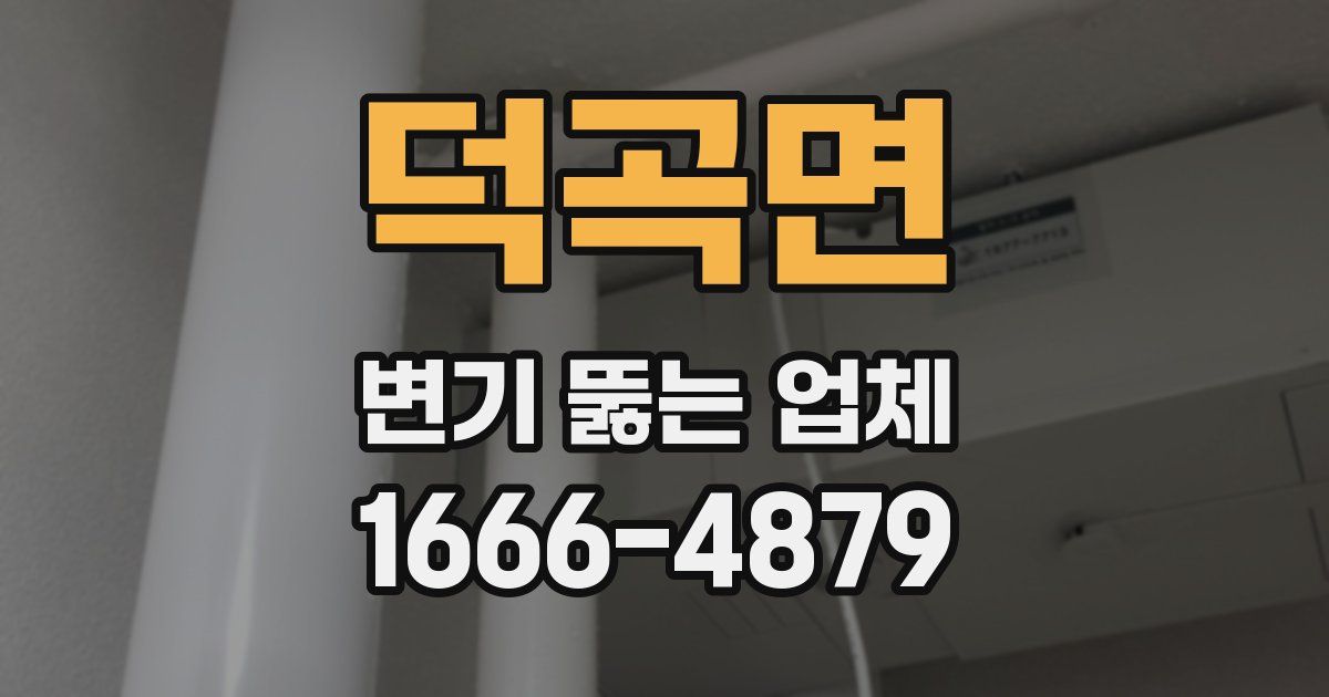덕곡면 변기 뚫는 업체