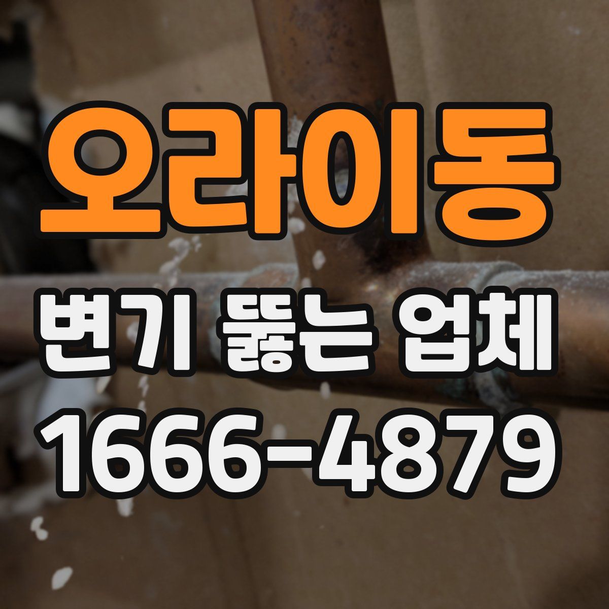 오라이동 변기 뚫는 업체