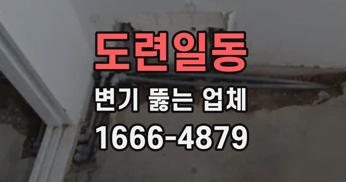 도련일동 변기 뚫는 업체
