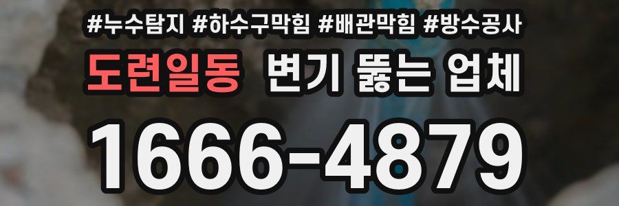 도련일동 변기 뚫는 업체