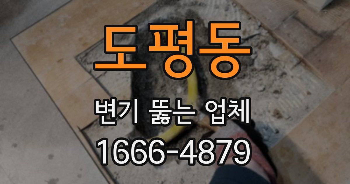 도평동 변기 뚫는 업체