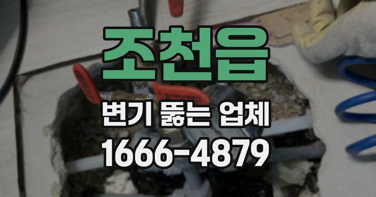 조천읍 변기 뚫는 업체