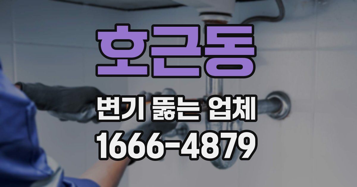 호근동 변기 뚫는 업체