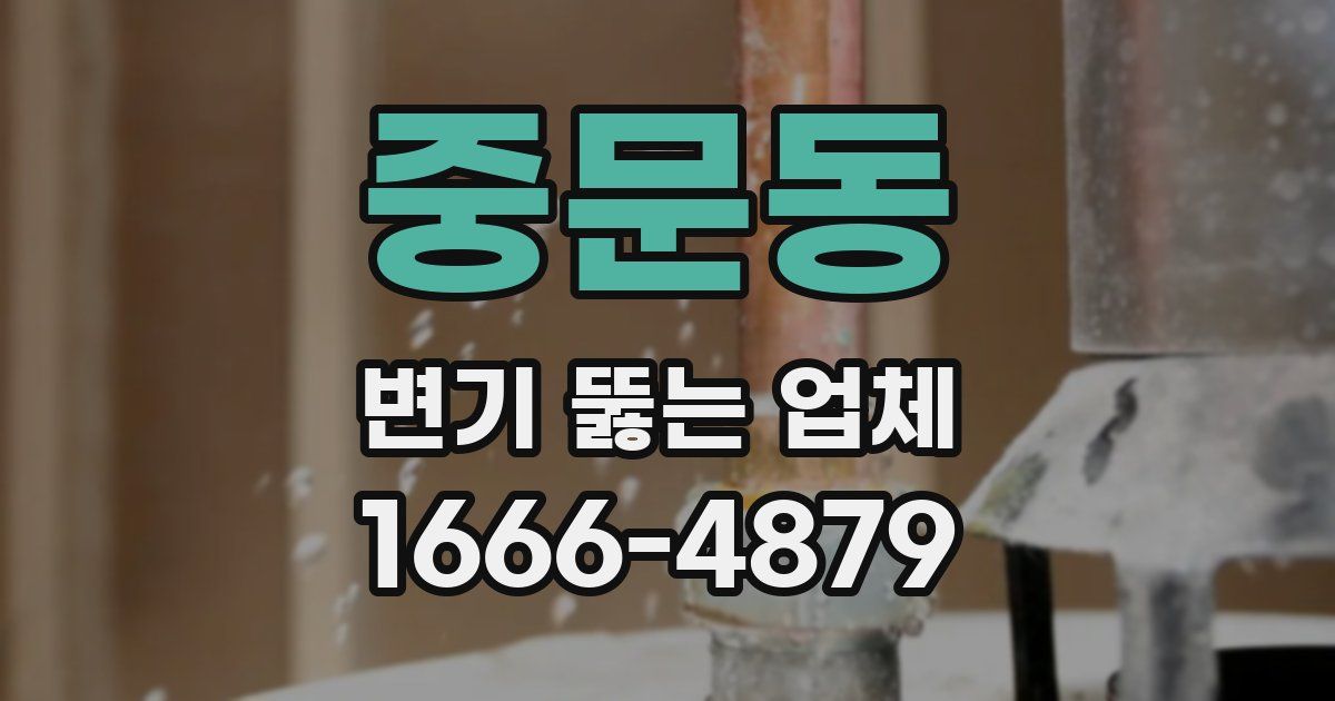 중문동 변기 뚫는 업체