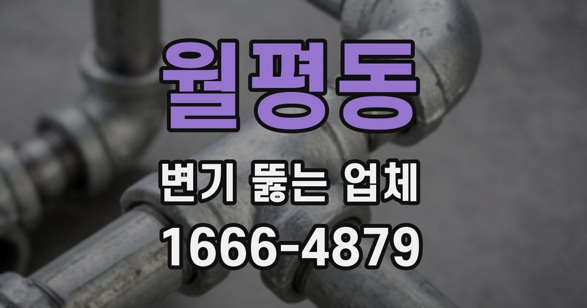 월평동 변기 뚫는 업체