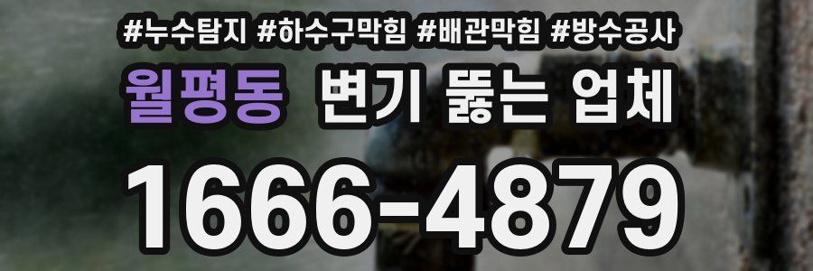 월평동 변기 뚫는 업체