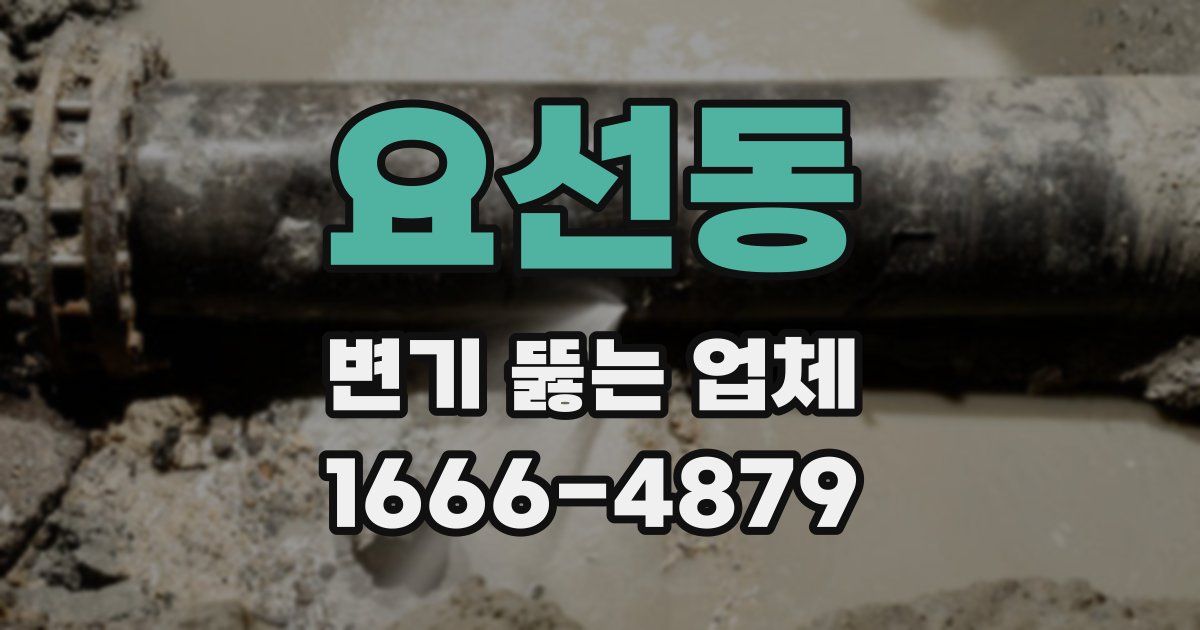 요선동 변기 뚫는 업체